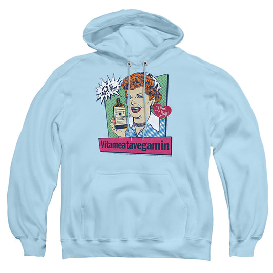 I Love Lucy Vita Comic Mens Hoodie Light Blue