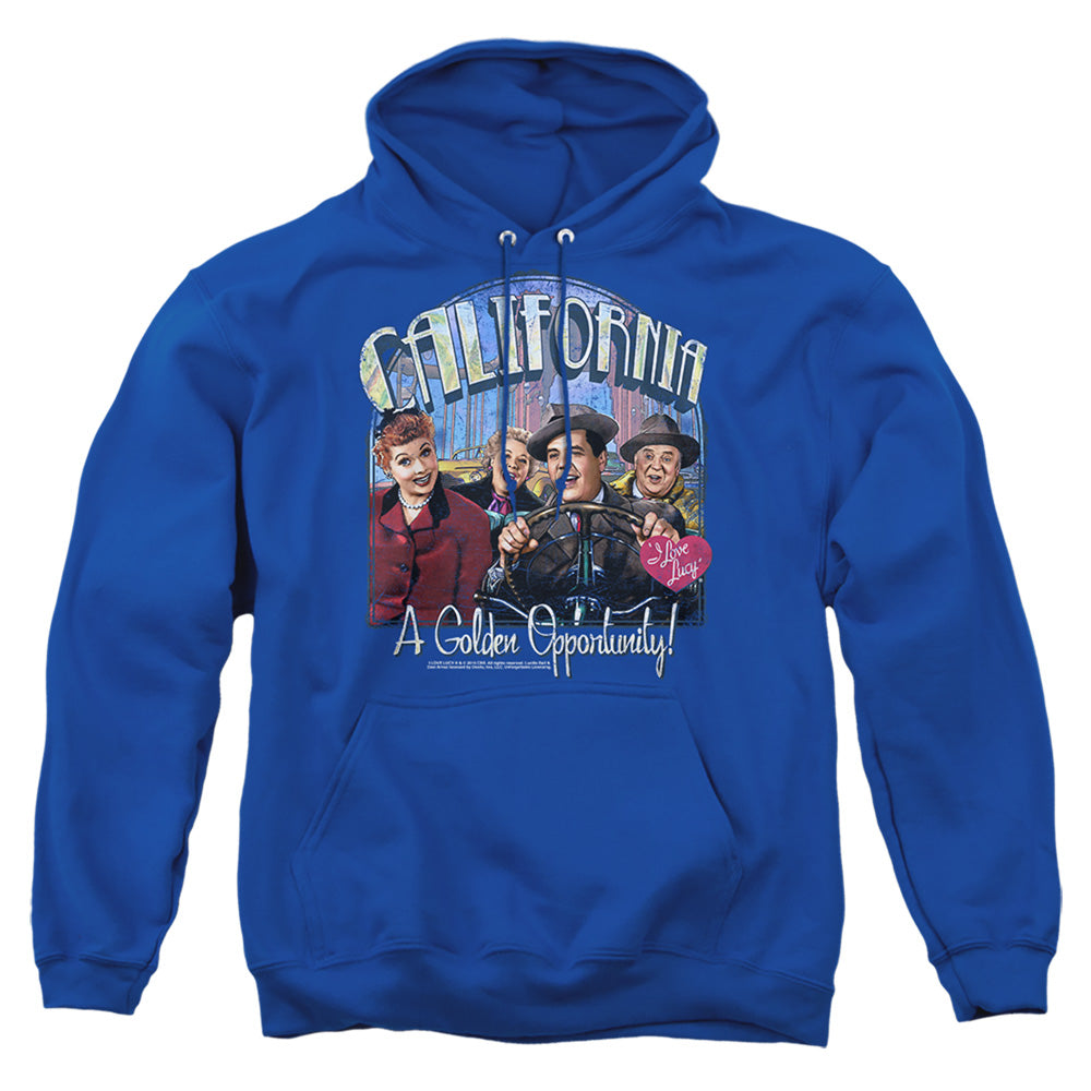 I Love Lucy Golden Opportunity Mens Hoodie Royal Blue