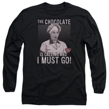 Load image into Gallery viewer, I Love Lucy Chocolate Calling Mens Long Sleeve Shirt Black Officially Licensed