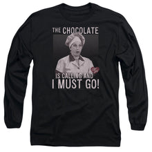 Load image into Gallery viewer, I Love Lucy Chocolate Calling Mens Long Sleeve Shirt Black Officially Licensed
