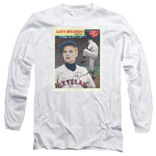 Load image into Gallery viewer, I Love Lucy Trading Card Mens Long Sleeve Shirt White Officially Licensed