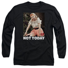 Load image into Gallery viewer, I Love Lucy Not Today Mens Long Sleeve Shirt Black Officially Licensed