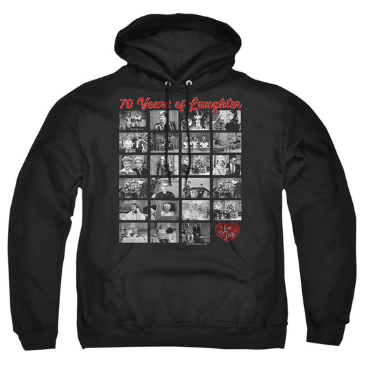 I Love Lucy Film Strip Mens Hoodie Black