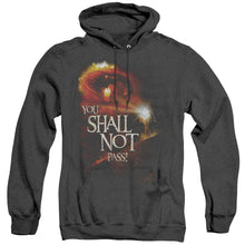 Load image into Gallery viewer, Lor You Shall Not Pass Heather Mens Hoodie Black