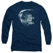 Load image into Gallery viewer, Lor Cave Troll Mens Long Sleeve Shirt Navy Officially Licensed