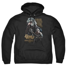 Load image into Gallery viewer, Lord Of The Rings Gimli Mens Hoodie Black