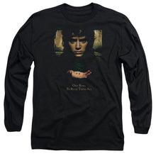 Load image into Gallery viewer, Lor Frodo One Ring Mens Long Sleeve Shirt Black Officially Licensed