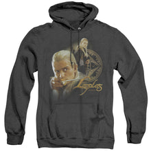 Load image into Gallery viewer, Lor Legolas Heather Mens Hoodie Black