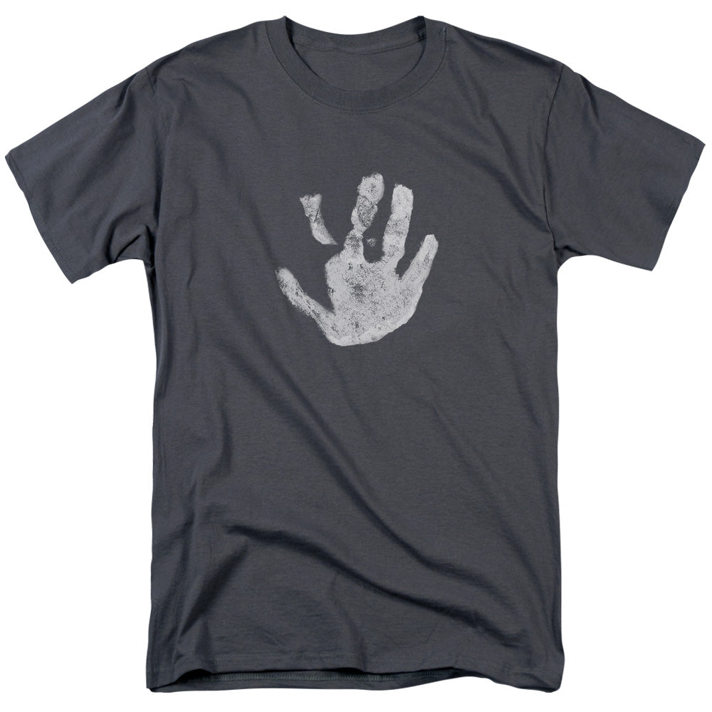 Lord Of The Rings White Hand Mens T Shirt Charcoal