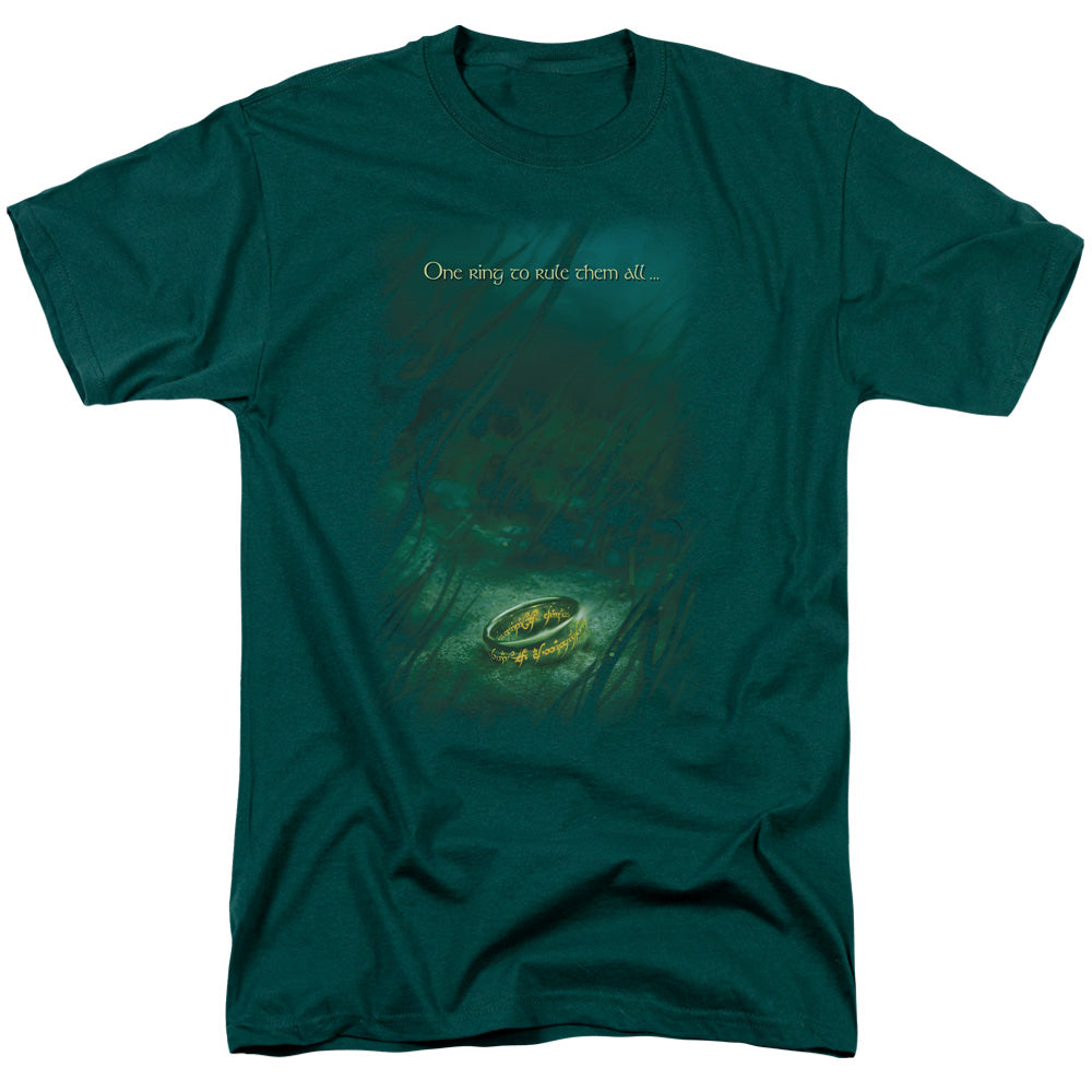 Lord Of The Rings Lost Ring Mens T Shirt Hunter Green