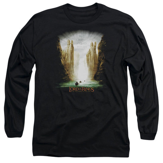 Lor Kings Of Old Mens Long Sleeve Shirt Black Officially Licensed