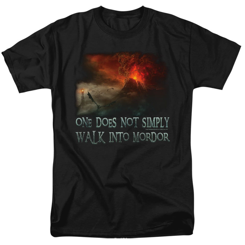 Lord of the Rings Walk In Mordor Mens T Shirt Black