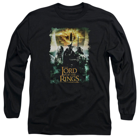 Lord Of The Rings Villain Group Mens Long Sleeve Shirt Black Officially Licensed