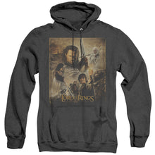 Load image into Gallery viewer, Lor Rotk Poster Heather Mens Hoodie Black