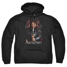 Load image into Gallery viewer, Lord Of The Rings Aragorn Mens Hoodie Black