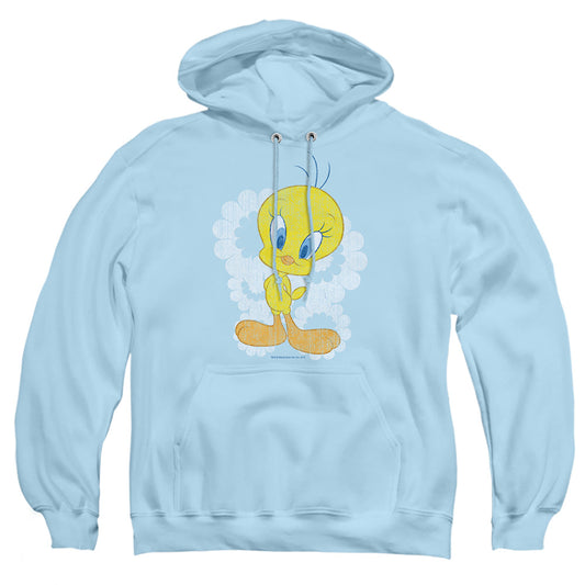 Looney Tunes Retro Tweety Mens Hoodie Light Blue