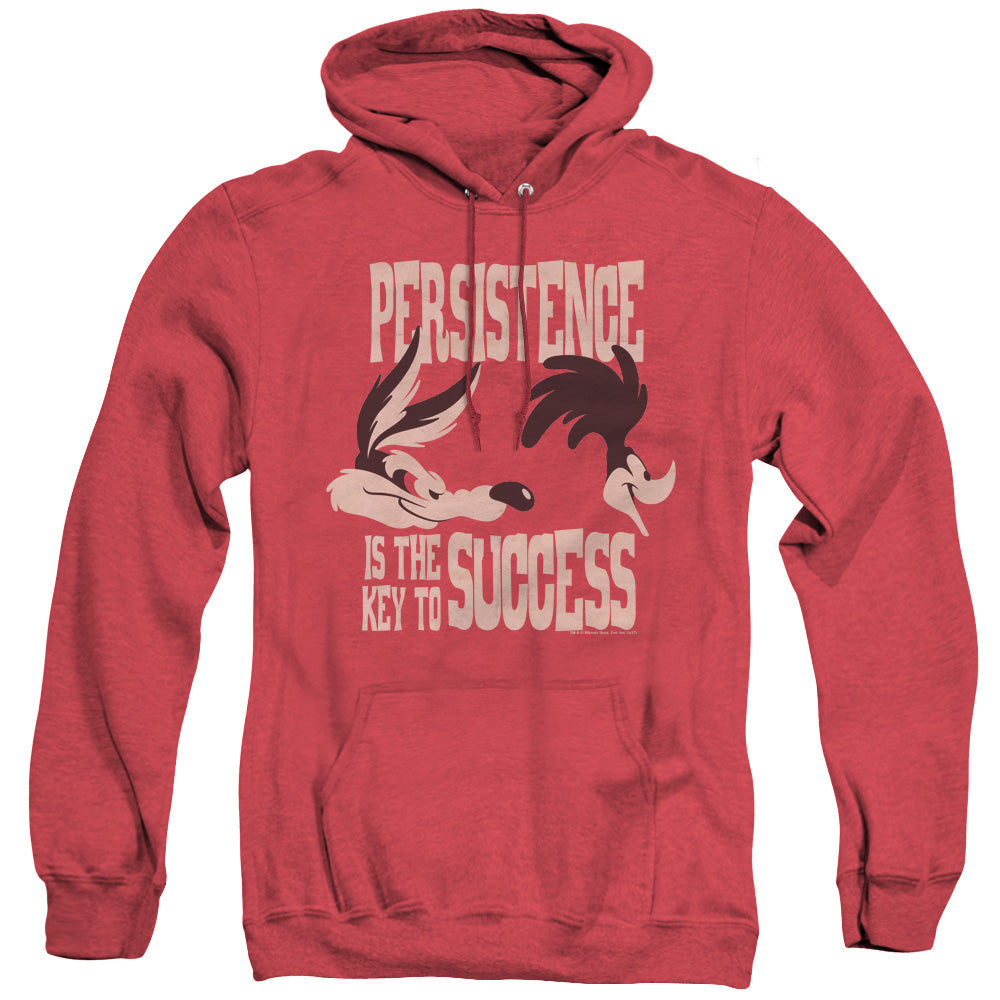 Looney Tunes Persistence Heather Mens Hoodie Red