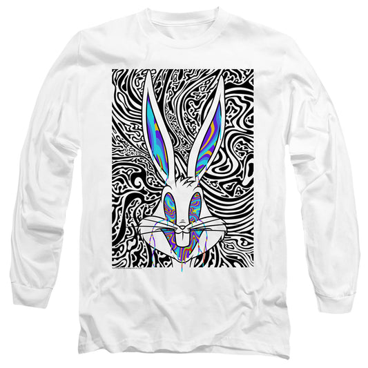 Looney Tunes Wild Bugs Mens Long Sleeve Shirt White Officially Licensed