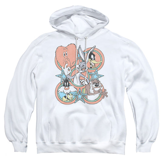 Looney Tunes Screen Stars Mens Hoodie White
