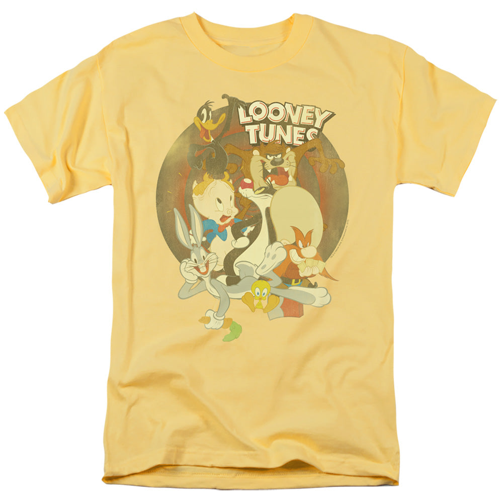 Looney Tunes Gangs All Here Mens T Shirt Banana