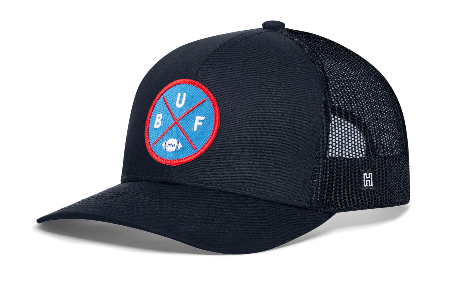 Buffalo Trucker Haka Hat Black BUF X Football Snapback
