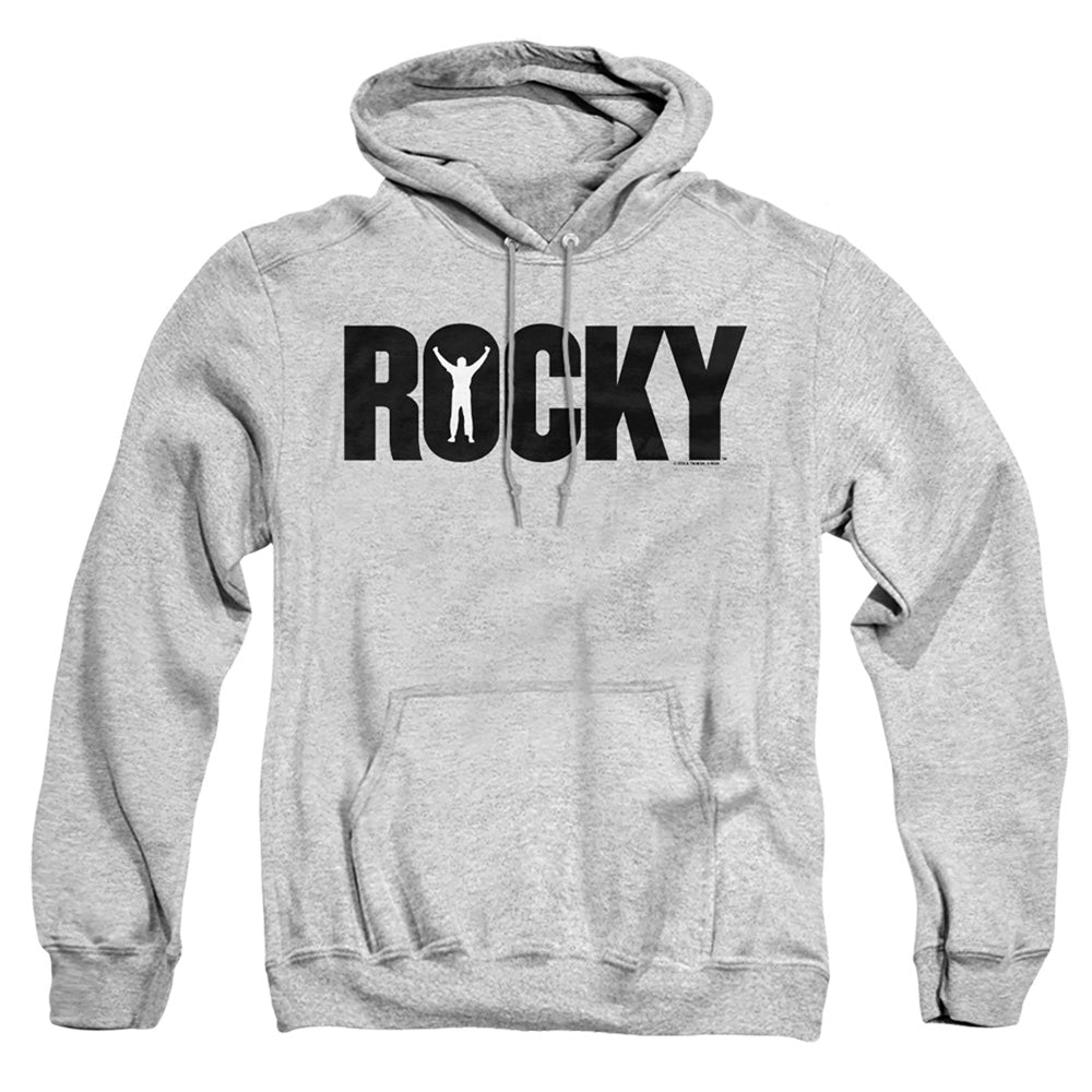 Rocky Logo Mens Hoodie Athletic Heather