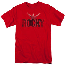 Load image into Gallery viewer, Rocky Victory Distressed Mens T Shirt Red