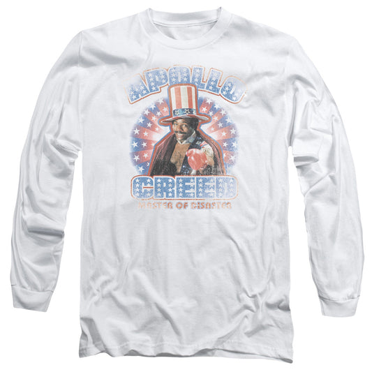 Rocky Apollo Creed Mens Long Sleeve Shirt White Officially Licensed