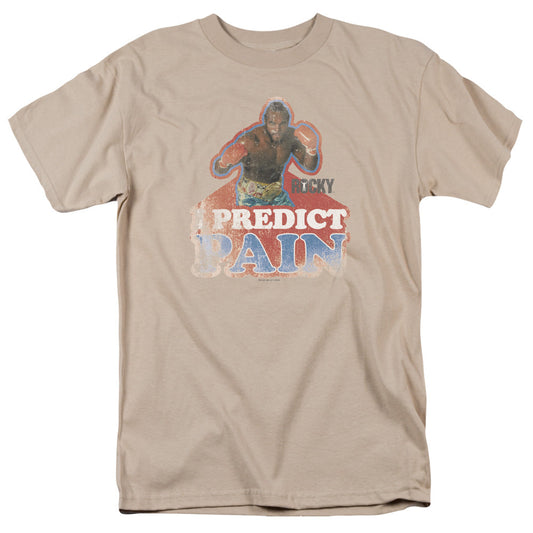 Rocky Iii I Predict Pain Mens T Shirt Sand