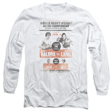 Load image into Gallery viewer, Rocky Iii Vs Clubber Poster Mens Long Sleeve Shirt White Officially Licensed