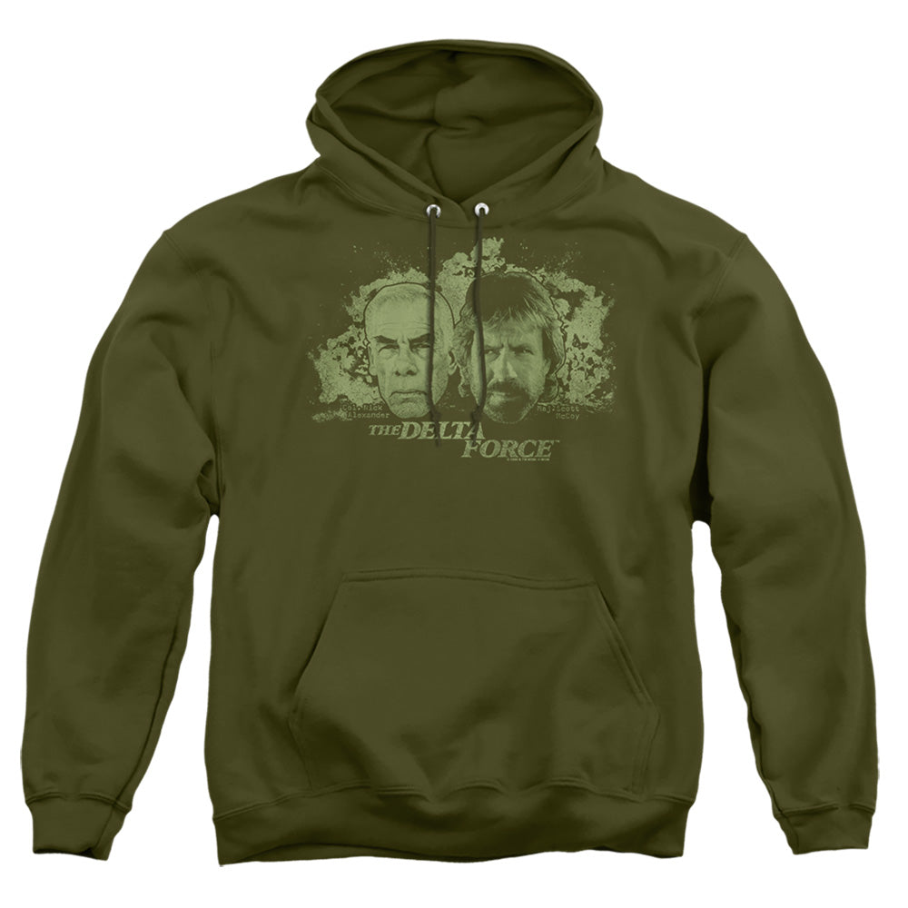 Delta Force Explosion Mens Hoodie Military Green