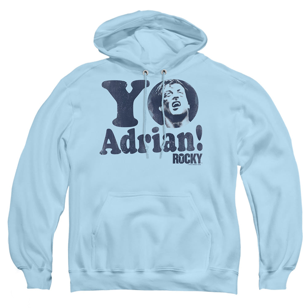 Rocky Yo Adrian Mens Hoodie Light Blue
