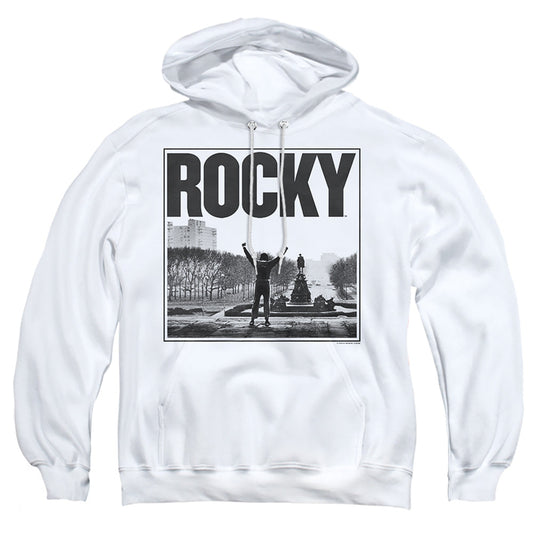 Rocky Top Of The Stairs Mens Hoodie White