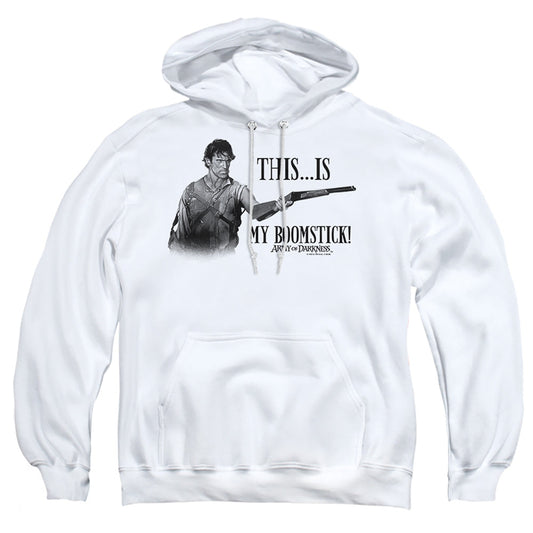 Army Of Darkness Boomstick! Mens Hoodie White