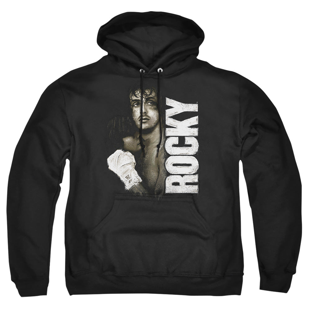 Rocky Painted Rocky Mens Hoodie Black