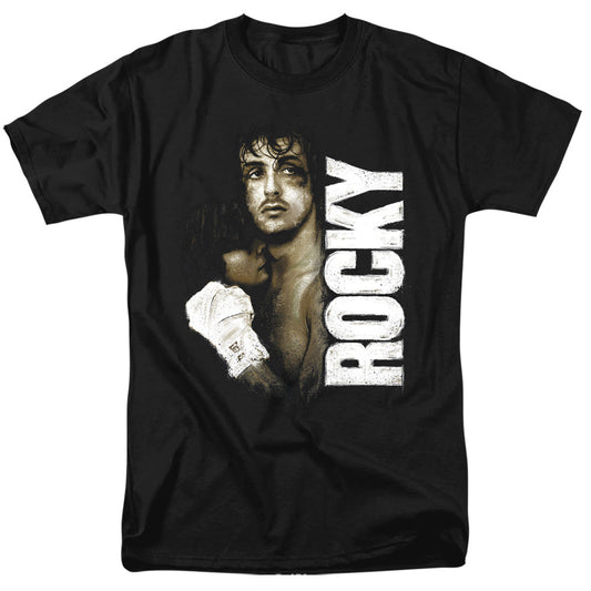 Rocky Painted Rocky Mens T Shirt Black