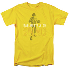 Load image into Gallery viewer, Rocky Stallion Swag Mens T Shirt Yellow