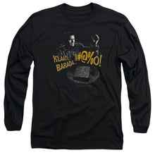 Load image into Gallery viewer, Army Of Darkness Klaatu… Barada Mens Long Sleeve Shirt Black