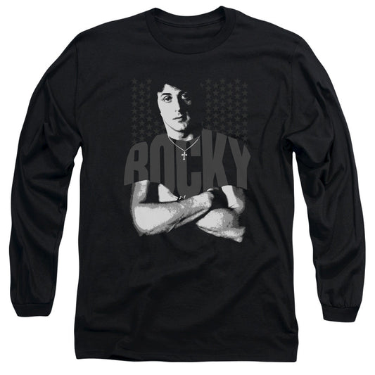 Rocky Shirt Mens Long Sleeve Shirt Black Officially Licensed