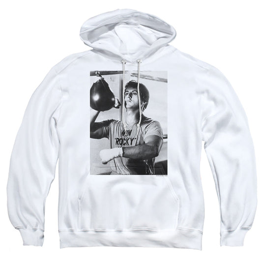 Rocky Square Mens Hoodie White