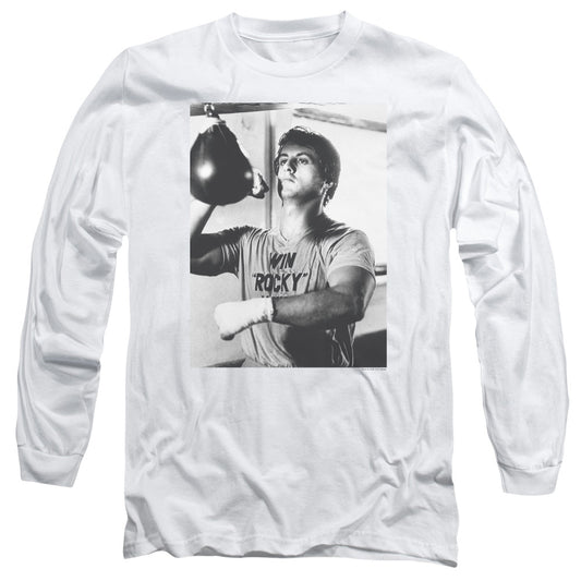 Rocky Square Mens Long Sleeve Shirt White Officially Licensed