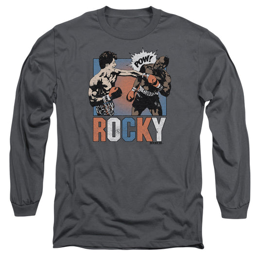 Rocky Rocky Pow Mens Long Sleeve Shirt Charcoal Officially Licensed
