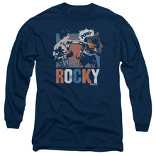 Load image into Gallery viewer, Rocky Rocky Pow Mens Long Sleeve Shirt Navy Officially Licensed