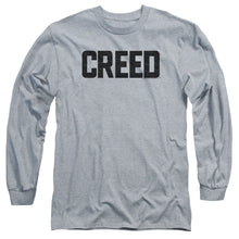 Load image into Gallery viewer, Creed Cracked Logo Mens Long Sleeve Shirt Athletic Heather Officially Licensed