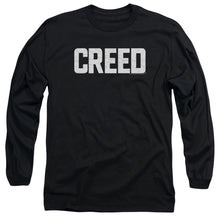 Load image into Gallery viewer, Creed Cracked Logo Mens Long Sleeve Shirt Black