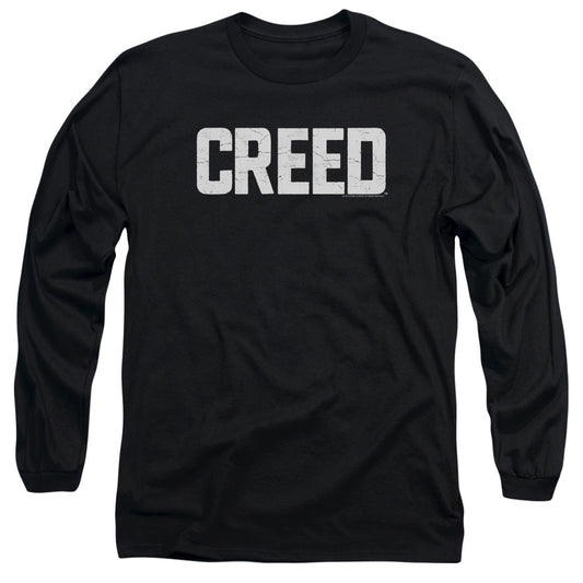 Creed Cracked Logo Mens Long Sleeve Shirt Black Officially Licensed