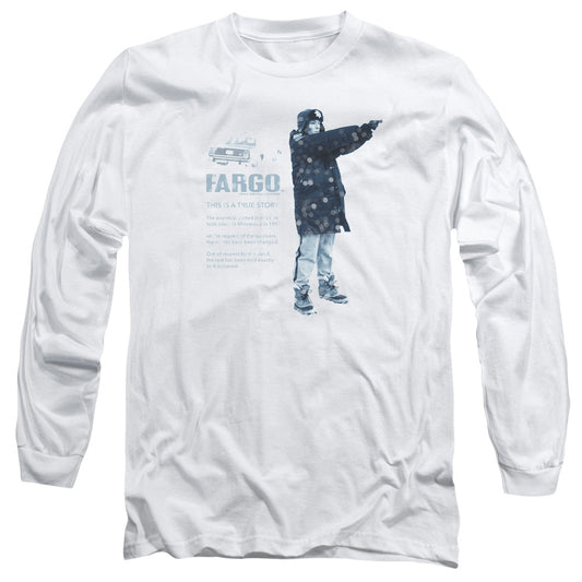 Fargo This Is A True Story Mens Long Sleeve Shirt White Officially Licensed