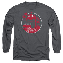 Load image into Gallery viewer, Amityville Horror Red House Mens Long Sleeve Shirt Charcoal