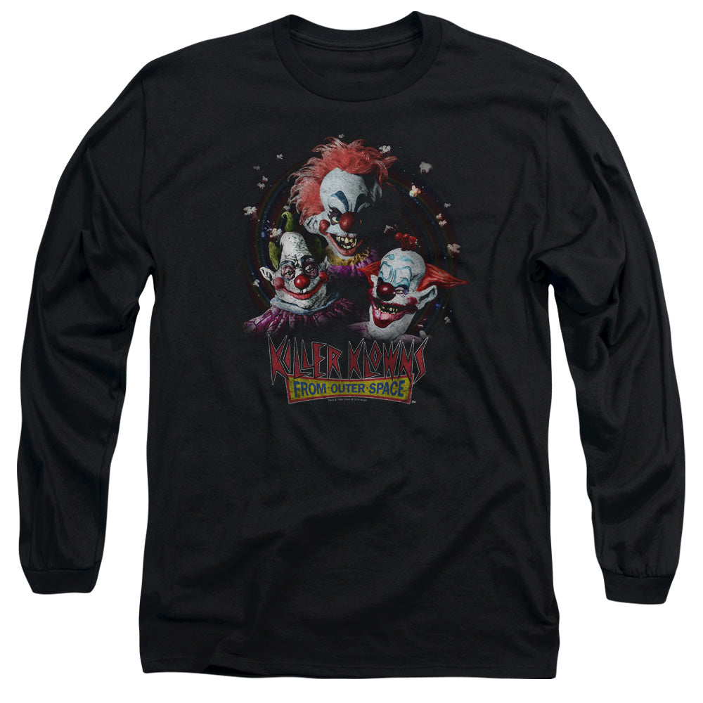 Killer Klowns From Outer Space Killer Klowns Mens Long Sleeve Shirt Black Officially Licensed