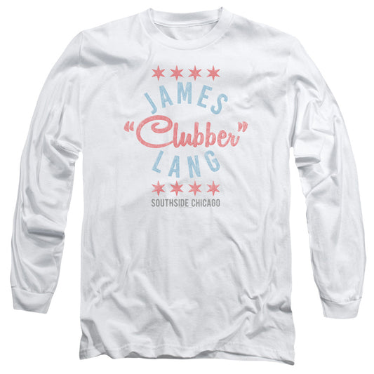 Rocky Iii Clubber Mens Long Sleeve Shirt White Officially Licensed